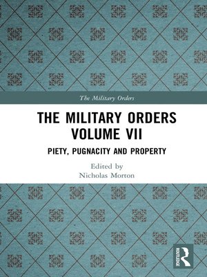 cover image of The Military Orders Volume VII